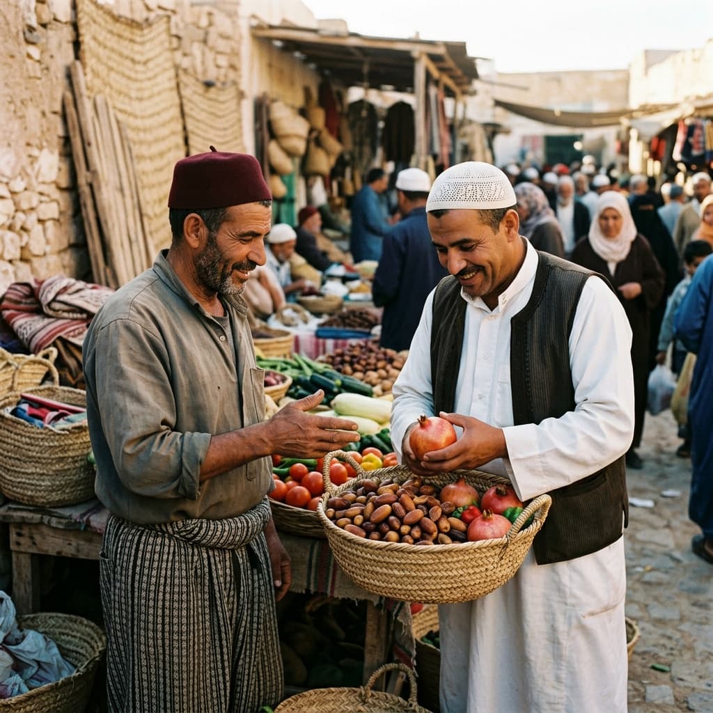 لقاء فلاح وتاجر